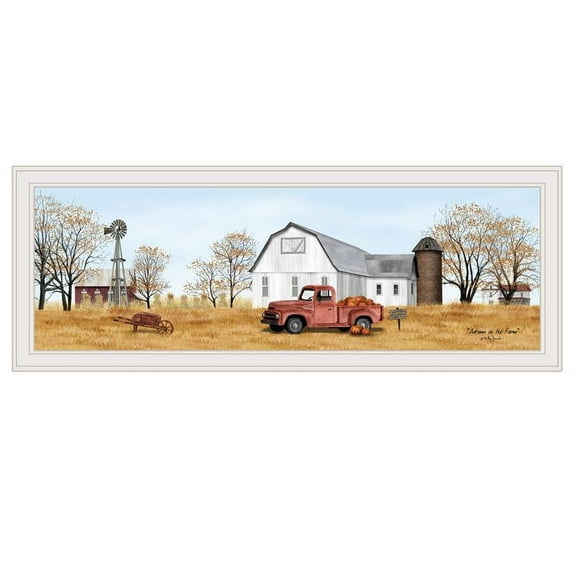 TrendyDecor4U Autumn On Farm By Billy Jacobs Framed Print BJ1191B-226G