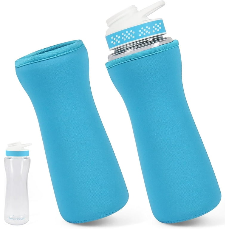 TinyGlam 2PCS Neoprene Sleeve for Cirkul Water Bottle 22 oz / 32 oz, Insulated Cover for Plastic & Stainless Steel Bottles