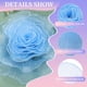 thumbnail image 3 of Uxcell Ruffle Lace Trims, Retro Organza Fabric Trim Tulle Decorative Ruffle Lace Border para costura DIY en degradado azul, 3 of 6