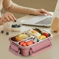 thumbnail image 5 of Stainless Steel Lunch Box, Sealed & Leak-proof Food Container with Phone Stand, & Wave Safe for Easy Heating, Perfect for Office Workers, Learner, and On-the-go Meals,Vsgery, 5 of 7