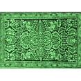 thumbnail image 1 of Ahgly Company Indoor Rectangle Persian Emerald Green Traditional Area Rugs, 6' x 9', 1 of 4