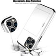 thumbnail image 2 of KOMI pour iPhone 13 Pro Max Étui avec Porte-Cartes [Ranger 5 Cartes] Double Couche Robuste Antichoc Étui Portefeuille iPhone 13 Pro Max avec Fente Cachée pour Cartes Étui de Rangement pour iPhone 13 Pro Max (Blanc), 2 of 5