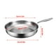 thumbnail image 2 of Sartén de titanio puro CLLC, sartenes 100% de titanio para cocinar antiadherentes, sartén profesional martillada de acero inoxidable con tapa, sartén antiadherente sin revestimiento para uso doméstic, 2 of 8
