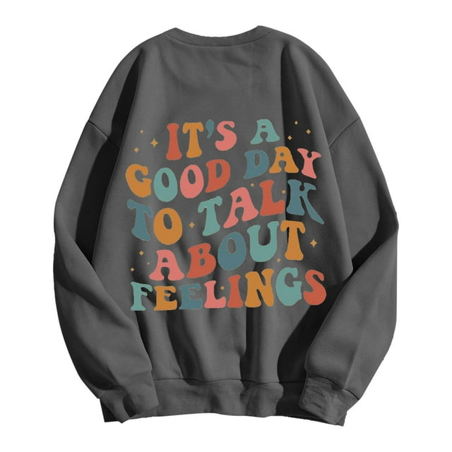 WEAIXIMIUNG Sweatshirts Personnalisés pour Femmes Sweatshirt Surdimensionné Col Rond Manches Longues Pull