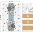 thumbnail image 6 of SM-XLHN Blue Stripes Polka Dot Pumpkin Fall Kitchen Towels Dish Towels, 18x26 Inch Farmhouse Maple Leaves Autumn Decoration Hand Towels Set of 4, 6 of 6