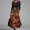 Orange, variant on pstuiky Summer Dresses for Women, Women Fashion Positioning Printed Long Sleeve Long Skirt Pocket Dress Wedding Guest Dresses Sale