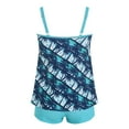 thumbnail image 4 of Caqnni Women's Underwire Tankini Top Tummy Control Bathing Suits Sexy V Neck Crossover Swim Top Only Tankini Top Only Swimwear Beachwear Bikini (3XL,Mint Green), 4 of 9