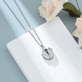 thumbnail image 2 of Cremation Jewelry Heart Urn Necklace for Ashes for Women Angel Wing Memorial Keepsake Birthstone Pendant, 2 of 7