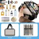 thumbnail image 4 of Transparent Toiletry Bag, Wet and Dry Separation PVC Makeup Cosmetic Bag, Large Capacity PVC Wash Bags with Handles for Women Girls, 4 of 5