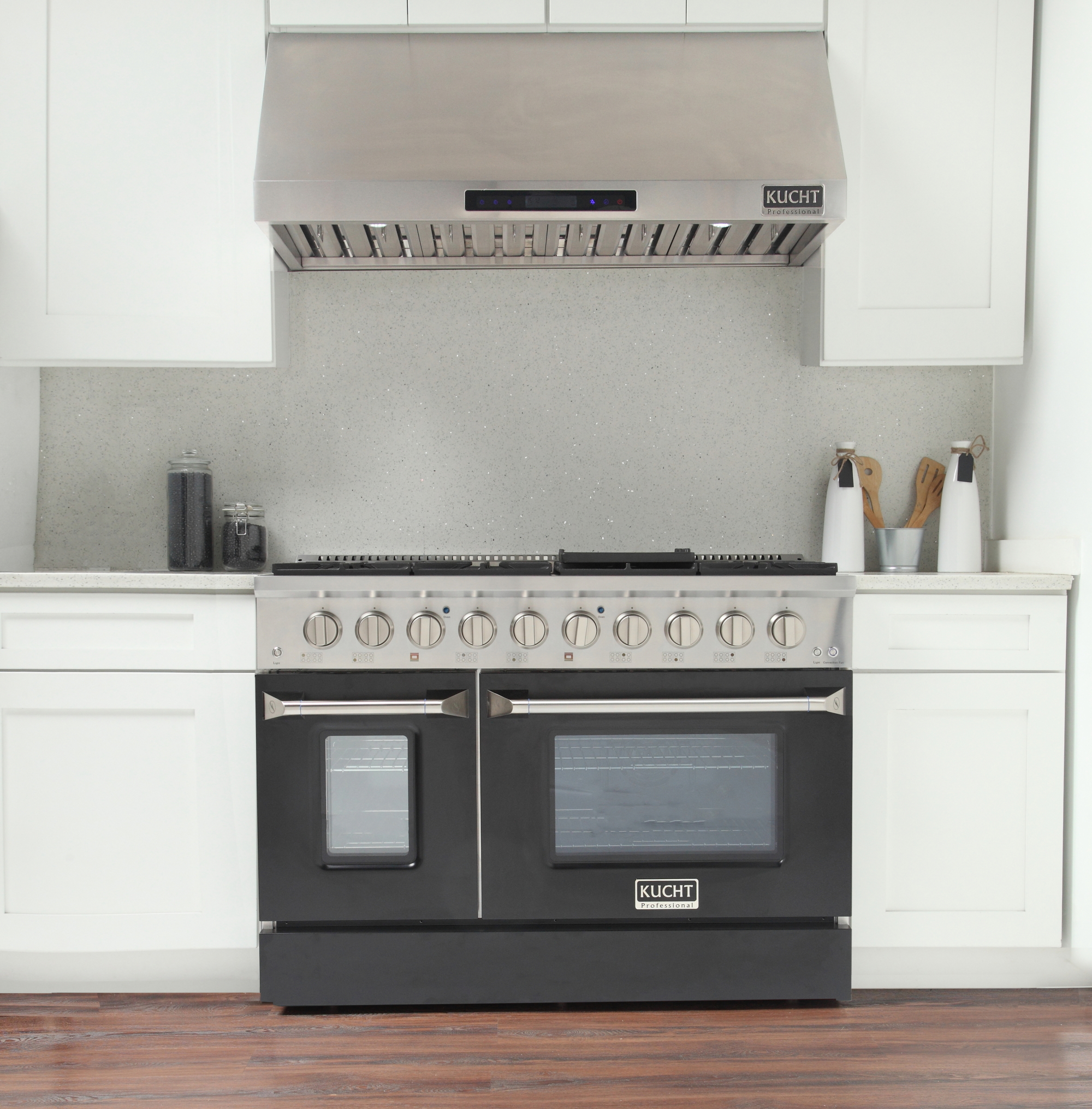 48 in. 6.7 cu. ft. Dual Fuel Range for Natural Gas in Black