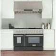 thumbnail image 4 of 48 in. 6.7 cu. ft. Dual Fuel Range for Natural Gas in Black, 4 of 15