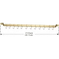 thumbnail image 2 of ReaNea Gold Kitchen Utensil Rack, Wall Mounted Utensil Holder Rail Organizer for Hanging Mug Spatula Pot with 14 Hooks, 2 of 5
