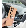 thumbnail image 5 of Compatible for Samsung Galaxy S23 Ultra Case with Ring Holder Kickstand [with Magnetic] Soft TPU Shockproof Electroplated Protective Phone Case for Galaxy S23 Ultra 5G Pink, 5 of 12