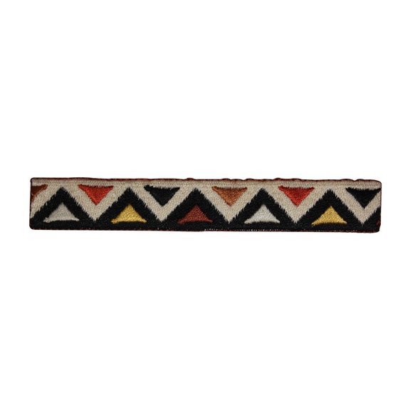 ID 8782 Triangle Trim Strip Patch Pattern Design Embroidered Iron On Applique