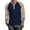 Dark Blue, variant on Men'S Tops, Casual Henley Shirts, Raglan 3/4 Sleeve Button-Down Tops With Contrast Panels & Placket Buttons, Soft Streetwear Style Undershirts Long Polo Shirt Dress Pants (L, Light Green) ZManTrek