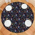 thumbnail image 2 of Dark Blue Christmas Nutcracker Pattern Round Fitted Tablecloth with Elastic Edge,Dining Table Cover Waterproof,Outdoor Round Tablecloth for Camping,Dining,Indoor and Outdoor, 2 of 7