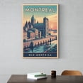thumbnail image 6 of Montreal Retro Travel Poster Vintage Canadian City Tourism with Old Montreal & Notre-Dame Print Poster, 6 of 8
