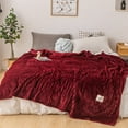 thumbnail image 6 of Winter Solid Color Thick Warm Sofa Couch Bed Soft Throw Blanket Bedroom Bedding, 6 of 7