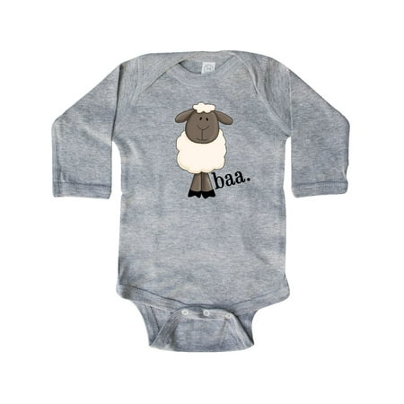 

Inktastic Sheep-Baa. Gift Baby Boy or Baby Girl Long Sleeve Bodysuit