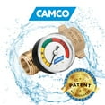 thumbnail image 2 of Camco RV Water Pressure Regulator with Gauge - Lead-Free Brass, Drinking Water Safe (40063), 2 of 6