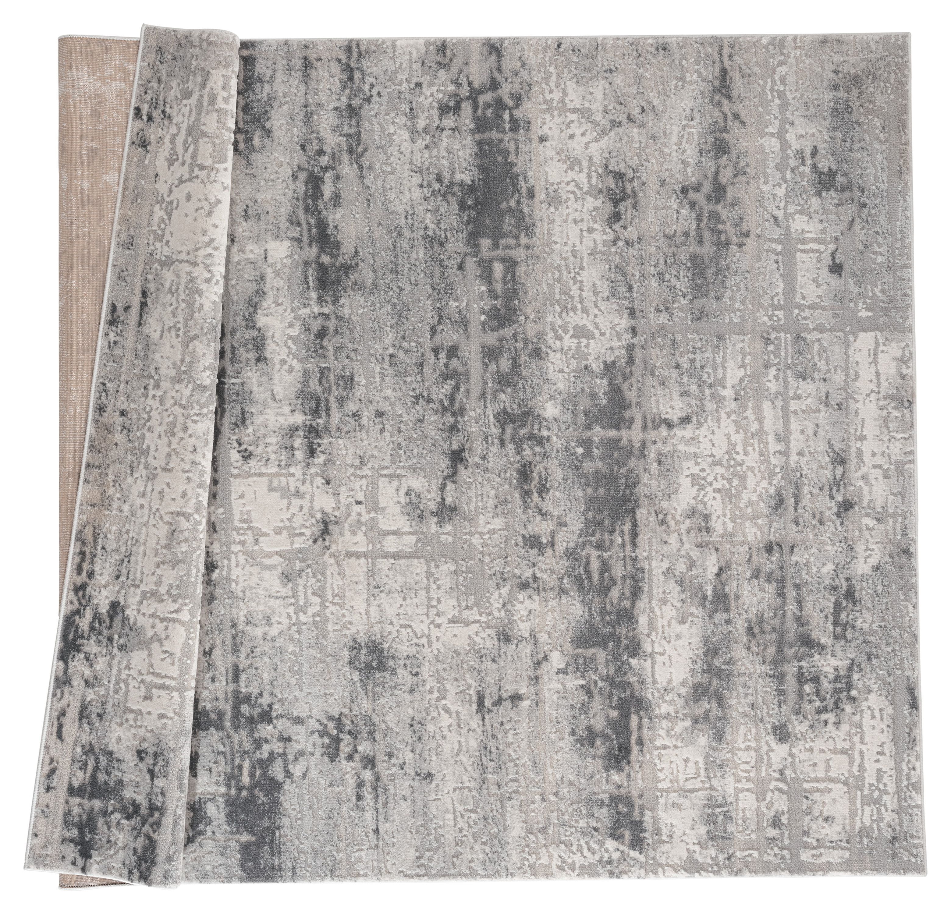 United Weavers Rasbora Pelco Contemporary Abstract Area Rug, Grey, 7'10" x 7'10"
