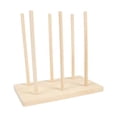 thumbnail image 4 of Elodie Wooden Ribbon Organizer Ribbon Rack Storage for Crocheting Sewing Craft Room M, 4 of 8