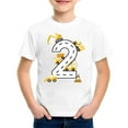 thumbnail image 4 of Huowey Toddler Shirt Birthday Boy Shirt Toddler Boys Birthday Outfit 2Nd 3Rd 4Th 5Th Gift Short Sleeve Party Tee Shirts Tops,White,3-4 Years, 4 of 4