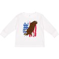 thumbnail image 3 of Inktastic Eagle with American Flag Boys or Girls Long Sleeve Toddler T-Shirt, 3 of 5