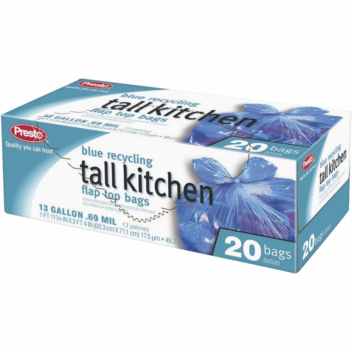 blue trash bolsas for recycling