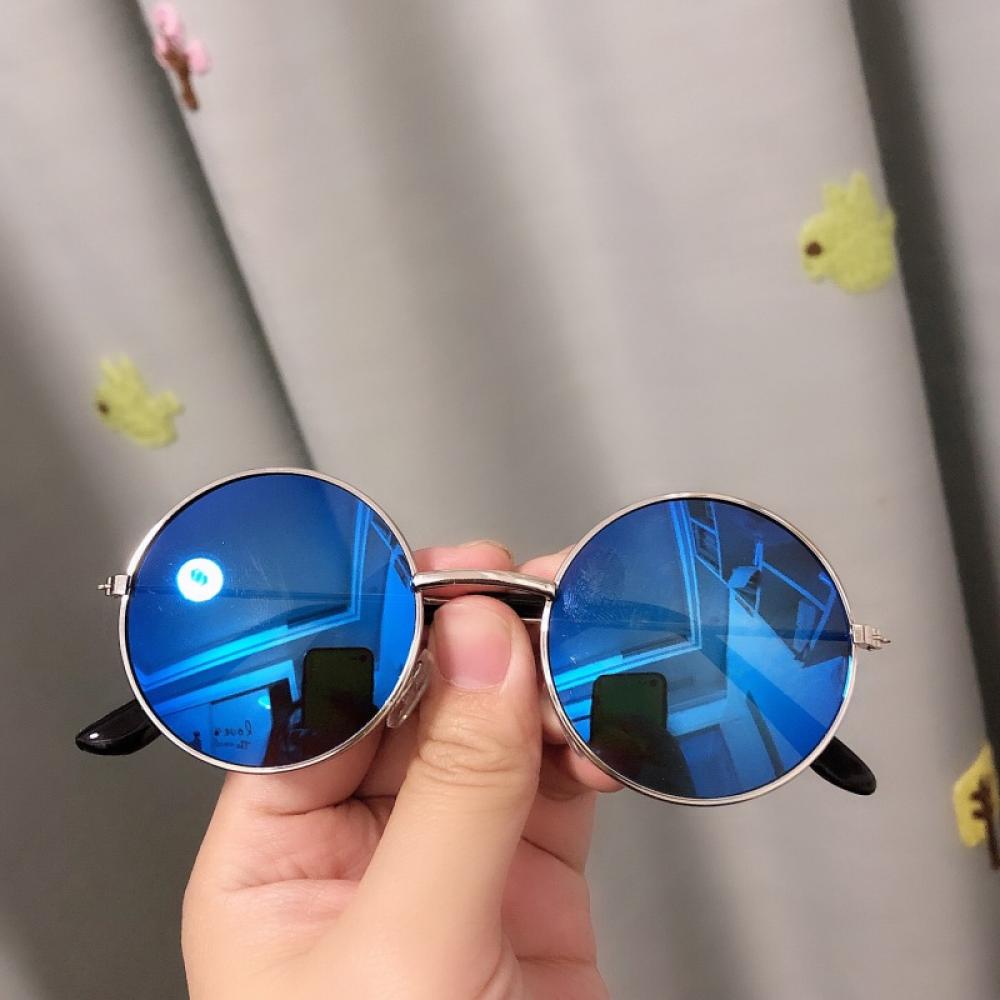 Children's Cute Round Frame Sunglasses Metallic Fruit Dazzle Sunglasses Personality Sunglasses - image 2 of 4