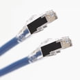 thumbnail image 2 of PHATSAT CAT6 Shielded Ethernet Cable, 23AWG F/UTP, 550MHz, EZ Pass-Thru RJ45, UL ETL Made in USA (365 feet, Blue), 2 of 4