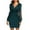 Blue, variant on Women's Mesh Sequin Gown Dress Vintage Long Sleeve V-Neck Knee Length Formal Evening Dresses