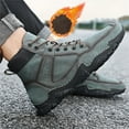 thumbnail image 2 of jsaierl Men's Casual High-top Leather Shoes Warm Short Boots, Trendy Men's Shoes, 2 of 9
