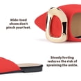thumbnail image 6 of BERANMEY Flats for Women Slip On Ballet Flats with Metal Buckle Decor Comfortable Womens Flats Lightweight Walking Shoes Mules for Women Casual Womens Mules Dressy Office Shoes, 6 of 8