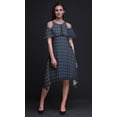 thumbnail image 3 of Bimba Robe Midi à Manches Flottantes Épaules Dénudées Imprimé Floral pour Femmes - Très Grande Taille, 3 of 6