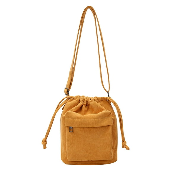 Hovmgk Canvas Shoulder Bag 9×7 Inch, Casual Storage Pouch, Water-Resistant, Spacious, Multi-Pocket – Ideal for Commutes, Trips, Suitable for Office Workers, Students, Khaki