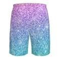 thumbnail image 6 of Naloa Multicolor Glitter Men's Beach Shorts, Surfing shorts, Swim trunks, Quick Dry Swim Trunks for Surfing Beach Fun - 3X-Large, 6 of 9
