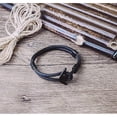 thumbnail image 5 of Pulsera clásica para hombre, pulsera de ancla con ganchos para envolver cuerda de Color negro a la moda, regalo de joyería, 5 of 5