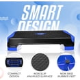thumbnail image 3 of Yes4All 2-in-1 Adjustable Aerobic Step Platform Rocker w/ Rocker Balance Board, Dark Blue, 3 of 7