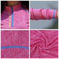 thumbnail image 4 of Chaqueta de senderismo de secado rápido para hombre y mujer, camiseta de manga larga con cuello levantado, camisa ligera de lana para ciclismo, correr, escalada y senderismo, 4 of 5
