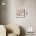 thumbnail image 5 of Pink Spring Glam Essentials Canvas Floral Glam Art by Art Remedy, Gallery Wrapped, 12" x 12", 5 of 7