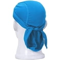thumbnail image 4 of esafio Sweat-Wicking Head Wrap Dew Rag Skull Cap Quick-Drying Helmet Liner Hats for Men and Women,Blue, 4 of 7