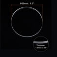 thumbnail image 2 of Uxcell Watch Crystal Lens Glass 38mm Dia. 1.5mm Thick Round Flat High Transmittance Watch Glass Replacement Part, 2 of 6