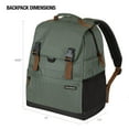 thumbnail image 2 of CleverMade Insulated Backpack Cooler, 18 Can, Sage Green, 1-Pack, 2 of 6