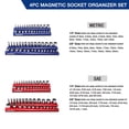 thumbnail image 2 of Juego organizador de enchufes magnéticos WORKPRO con capacidad para 108 enchufes, 2 of 8