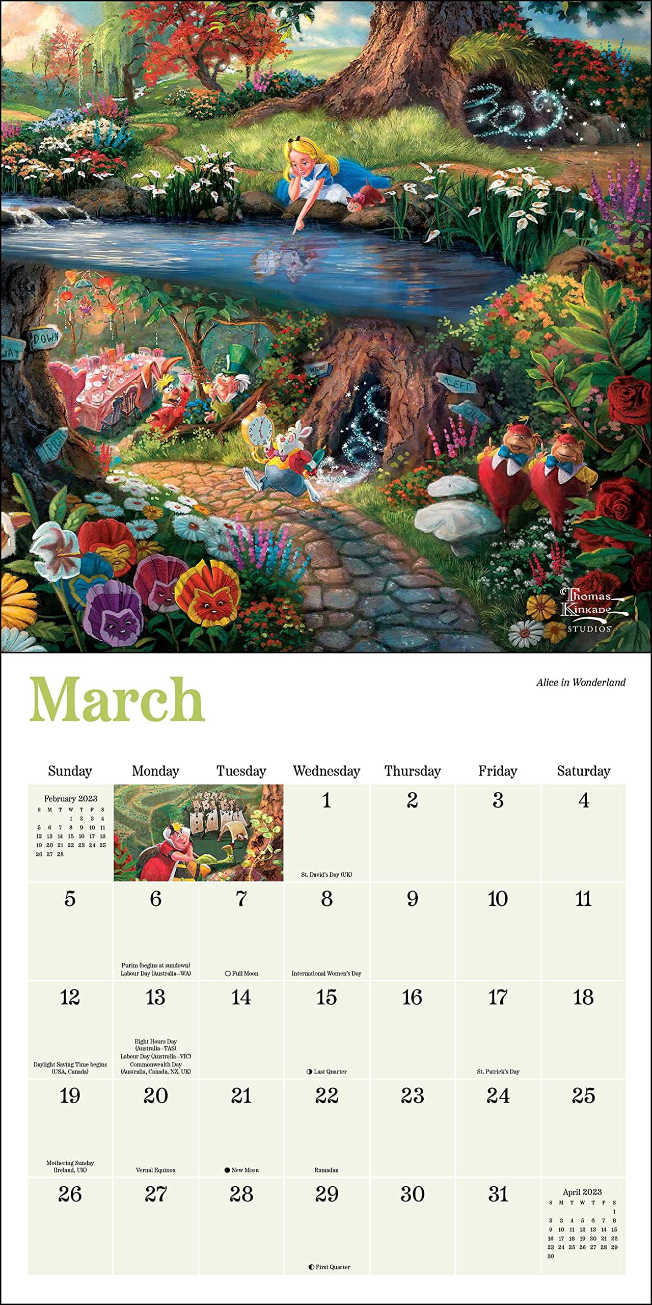 Disney Dreams Collection by Thomas Kinkade Studios: 2023 Mini Wall Calendar (Calendar) - Walmart.com Disney Dreams Collection by Thomas Kinkade Studios: 2023 Mini Wall Calendar (Calendar) - Walmart.com