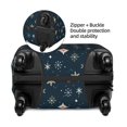 thumbnail image 2 of Pofeuu Christmas Snowflakes1 Print Luggage Suitcase Cover Protector Luggage Washable Covers Aesthetic for 18/24/28/32 inch Luggage（No luggage included）-Small, 2 of 7