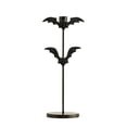 thumbnail image 2 of Gothic Halloween Decor Bat Halloween Decor Black Metal Taper Candle Holder Spooky Halloween Decorations for Home Mantel Table Indoor Halloween Party Decor 1 Pack, 2 of 8