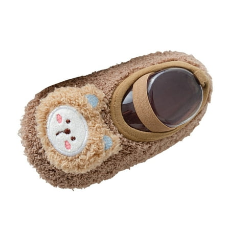 

Hwmodou Infant Boys Girls Baby Socks Shoes Toddler Shoes Floor Socks Shoes Cartoon Bear Outwear
