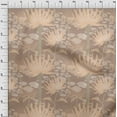 thumbnail image 4 of oneOone Polyester Spandex Light Brown Fabric Tropical Plants Diy Clothing Quilting Fabric Print Fabric By Yard 56 Inch Wide, 4 of 4